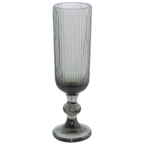 Diva Grey Flute Glass